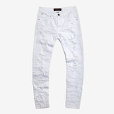 WHITE PANTS WITH RIPS & PERMANENT WRINKLES - Copper Rivet