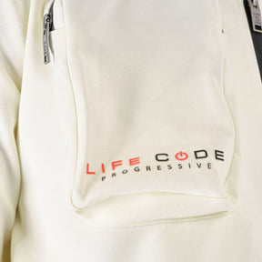 CREAM TECH FLEECE FULL ZIP HOODIE