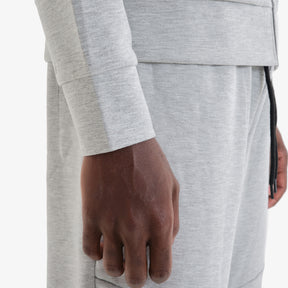 GREY TECH FLEECE FULL ZIP HOODIE