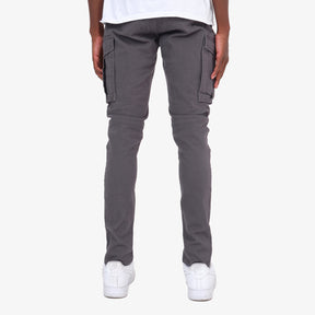 GREY CARGOS W/ STRETCH