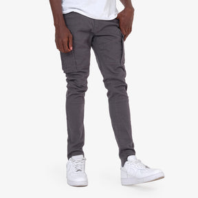 GREY CARGOS W/ STRETCH