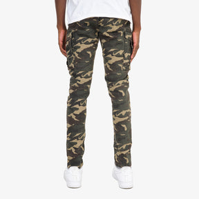 CAMO CARGOS W/ STRETCH