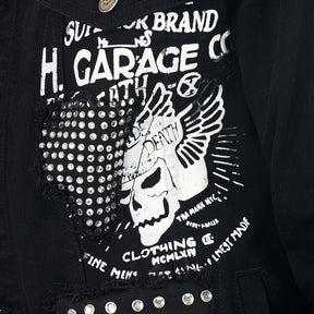 BLACK JACKET W/ STONES & STUDS