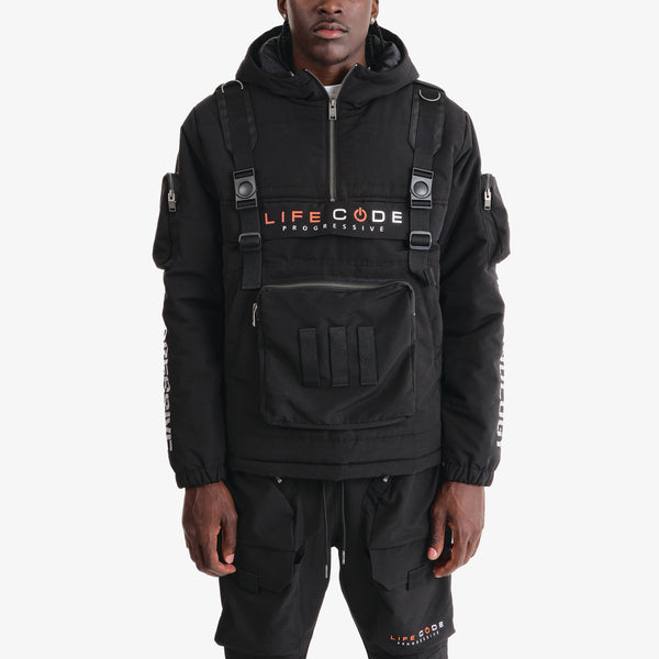 トップス F.C.R.B. PDK HOODED JACKET BLACK/L SOPH. | PDK REFLECT LINE BAGGY JACKET(M BLACK):