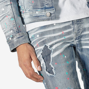 AMIRI paint-splatter Detail Denim Jeans - Farfetch