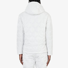 LIFE CODE WHITE QUILTED JACKET