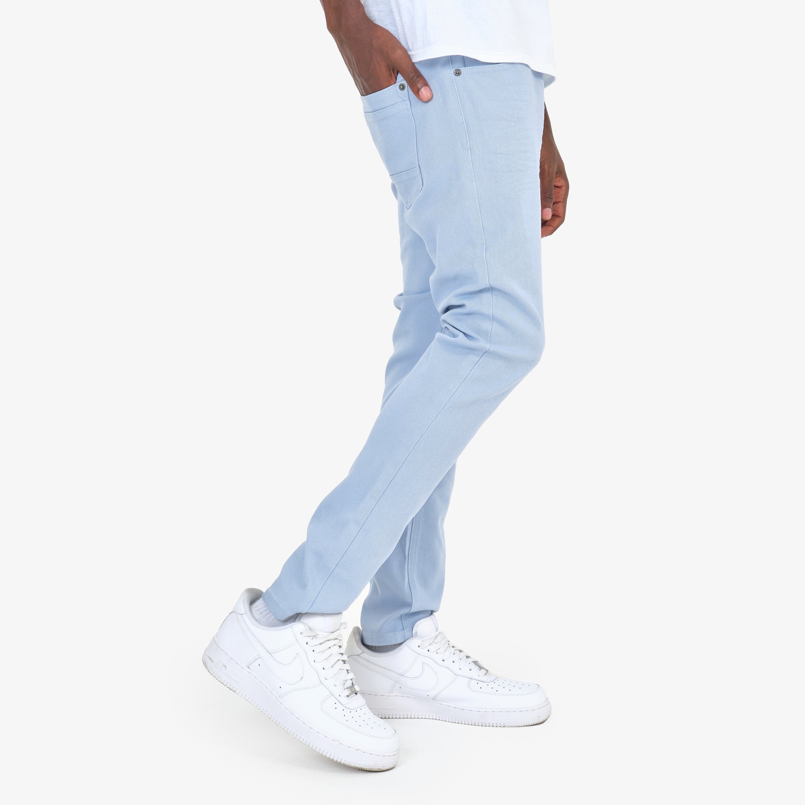 LIGHT BLUE PANTS WITH STRETCH