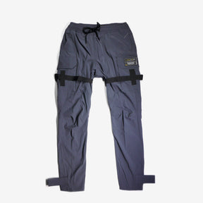 LIFE CODE GREY PANTS WITH BUCKLE & STRAPS - Copper Rivet