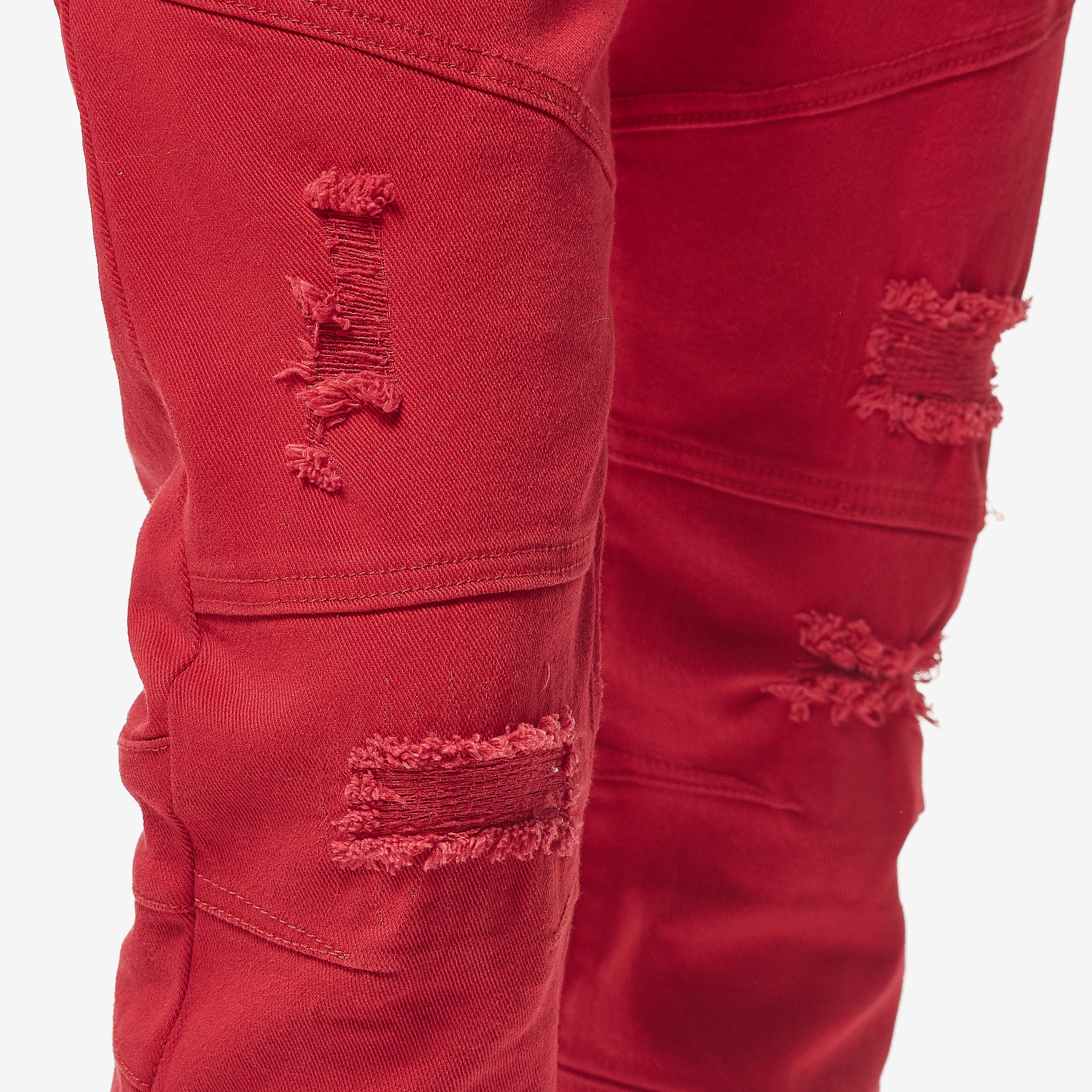 RED PANTS WITH SIDE POCKETS - Copper Rivet