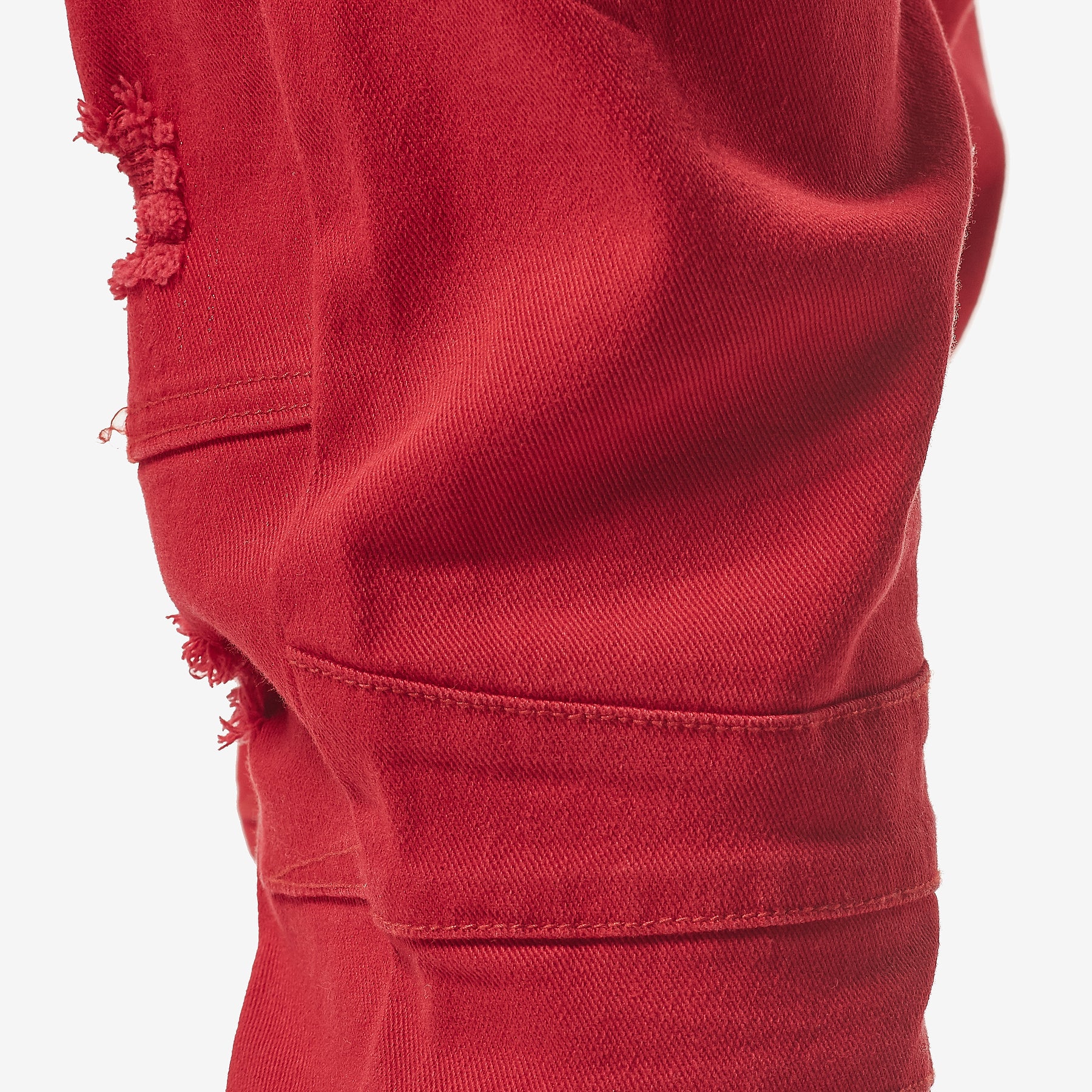 RED PANTS WITH SIDE POCKETS - Copper Rivet