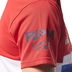 WORLD TOUR RED POLO TEE - Copper Rivet