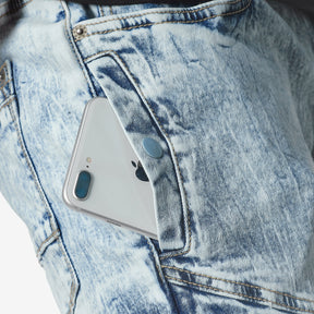 ICE BLUE JEANS WITH CELLPHONE POCKETS
