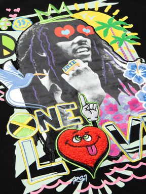 BLACK "ONE LOVE" T-SHIRT