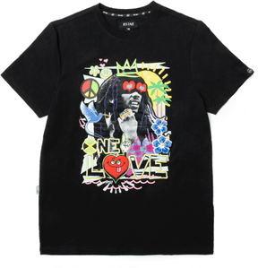 BLACK "ONE LOVE" T-SHIRT